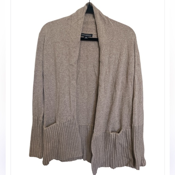 Banana Republic Luxury Cashmere Blend Tan Cardigan - Picture 1 of 6
